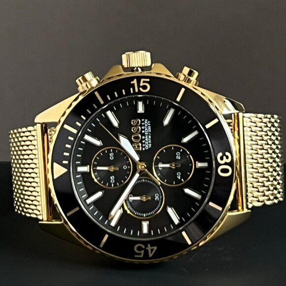 Hugo Boss Men’s Ocean Gold Steel Watch - Picture 3 of 12